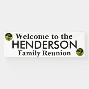 Willkommenes Zeichen für das Familien-Wiedersehen Banner