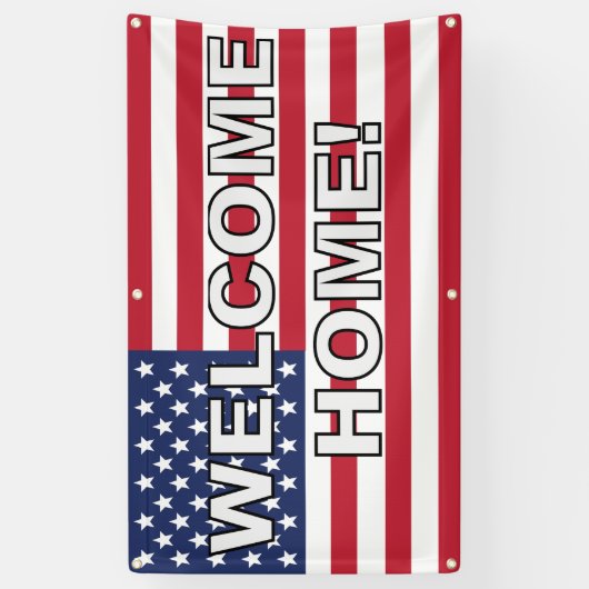 Willkommenes Zuhause Banner (Vertikal)