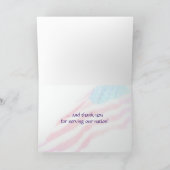 Willkommenes Zuhause - danke - Militärgruß-Karte (Innenseite)