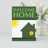 willkommenes Zuhause (Formen) Einladung (Stehend Vorderseite)