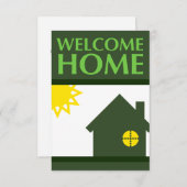 willkommenes Zuhause (Formen) Einladung (Vorne/Hinten)