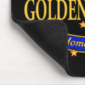 Willkommenes Zuhause-goldene Falken Mousepad (Ecke)