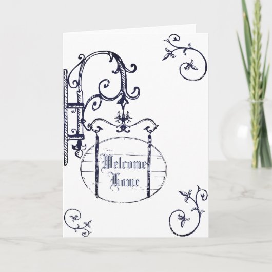 Willkommenes Zuhause Karte (Vorderseite)