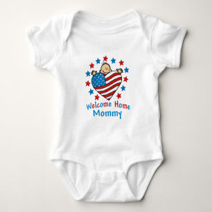 Willkommenes Zuhause-Mama-Baby-Herz Baby Strampler