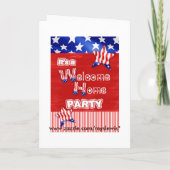 willkommenes Zuhause Militär Einladung (Rückseite)