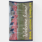 Willkommenes Zuhause-Militärfahne #2 Banner (Vertikal)