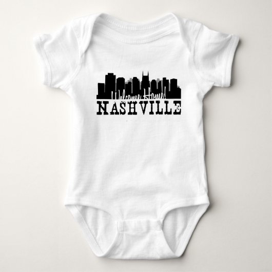 Willkommenes Zuhause Nashvilles Baby Strampler (Vorderseite)
