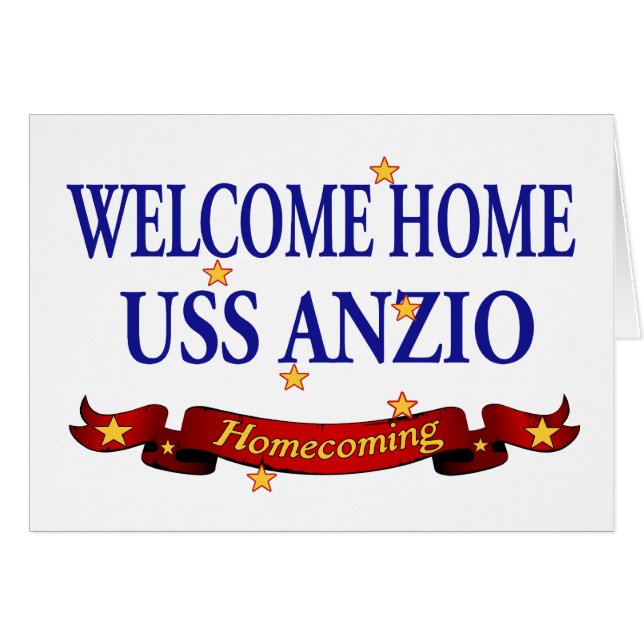 Willkommenes Zuhause USS Anzio (Vorderseite (Horizontal))