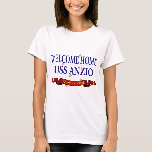 Willkommenes Zuhause USS Anzio T-Shirt (Vorderseite)