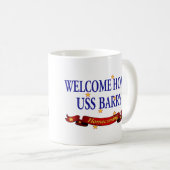 Willkommenes Zuhause USS Barry Kaffeetasse (VorderseiteRechts)