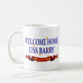 Willkommenes Zuhause USS Barry Kaffeetasse (Links)