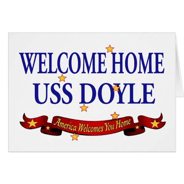 Willkommenes Zuhause USS Doyle (Vorderseite (Horizontal))