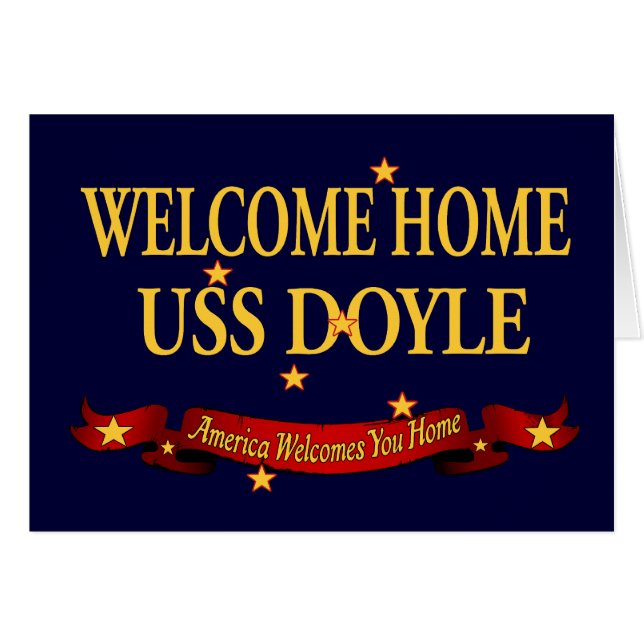 Willkommenes Zuhause USS Doyle (Vorderseite (Horizontal))