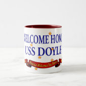 Willkommenes Zuhause USS Doyle Zweifarbige Tasse (Mittel)