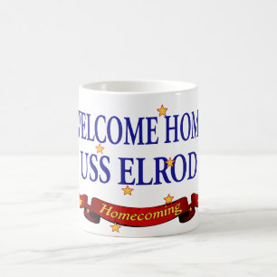 Willkommenes Zuhause USS Elrod Kaffeetasse