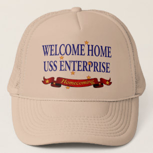 Willkommenes Zuhause USS Enterprise Truckerkappe