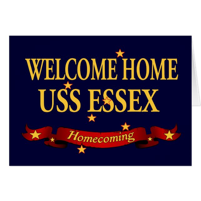 Willkommenes Zuhause USS Essex (Vorderseite (Horizontal))