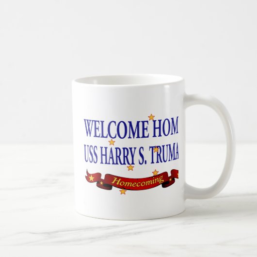 Willkommenes Zuhause USS Harry S. Truman Kaffeetasse (Rechts)