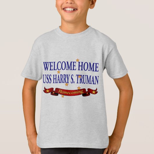 Willkommenes Zuhause USS Harry S. Truman T-Shirt (Vorderseite)