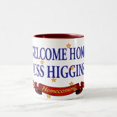 Willkommenes Zuhause USS Higgins Zweifarbige Tasse (Mittel)
