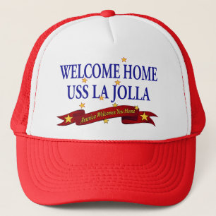 Willkommenes Zuhause USS La Jolla Truckerkappe