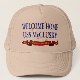 Willkommenes Zuhause USS McClusky Truckerkappe