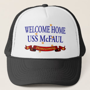 Willkommenes Zuhause USS McFaul Truckerkappe