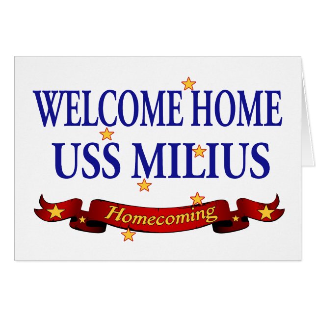 Willkommenes Zuhause USS Milius (Vorderseite (Horizontal))