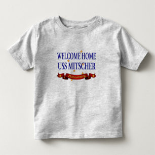 Willkommenes Zuhause USS Mitscher Kleinkind T-shirt