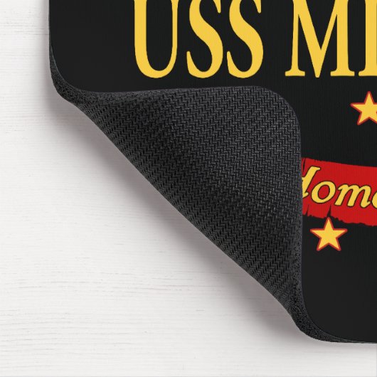 Willkommenes Zuhause USS Mitscher Mousepad (Ecke)