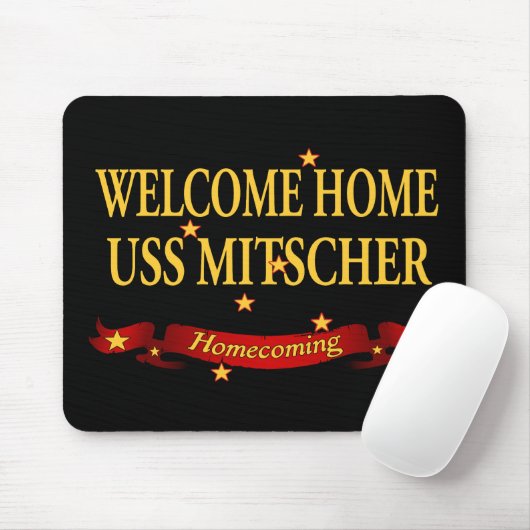 Willkommenes Zuhause USS Mitscher Mousepad (Mit Mouse)