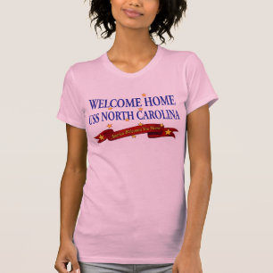 Willkommenes Zuhause USS Nord-Carolina T-Shirt