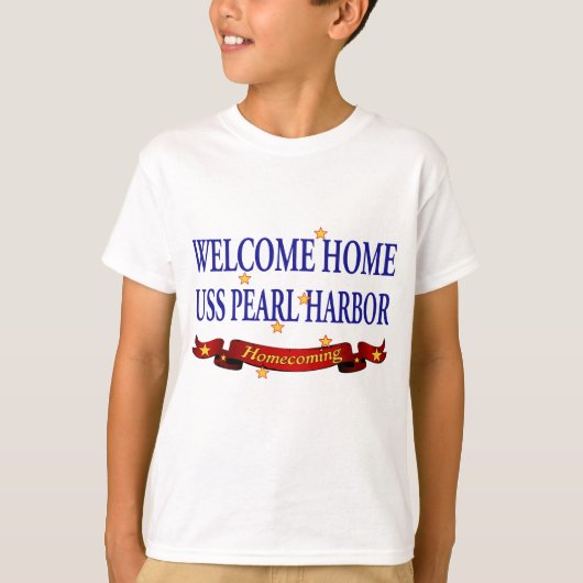 Willkommenes Zuhause USS Pearl Harbor T-Shirt (Vorderseite)
