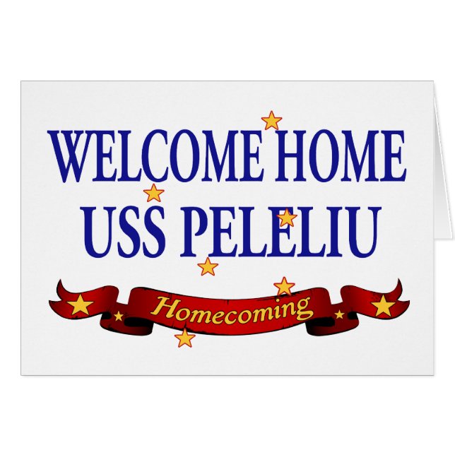 Willkommenes Zuhause USS Peleliu (Vorderseite (Horizontal))