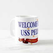 Willkommenes Zuhause USS Peleliu Kaffeetasse (Vorderseite Links)