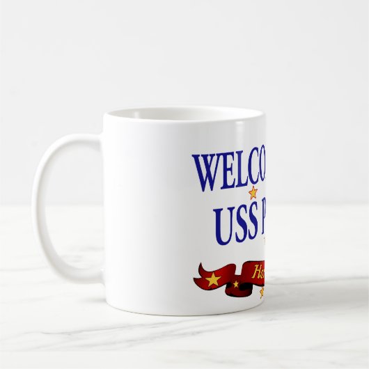 Willkommenes Zuhause USS Peleliu Kaffeetasse (Links)