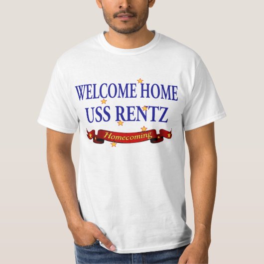 Willkommenes Zuhause USS Rentz T-Shirt (Vorderseite)