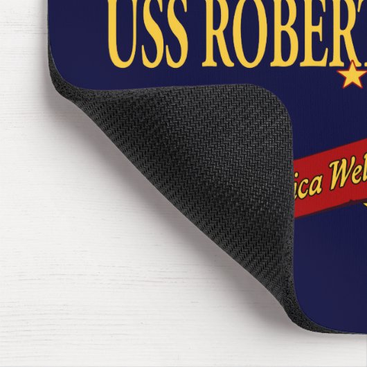 Willkommenes Zuhause USS Robert G. Bradley Mousepad (Ecke)