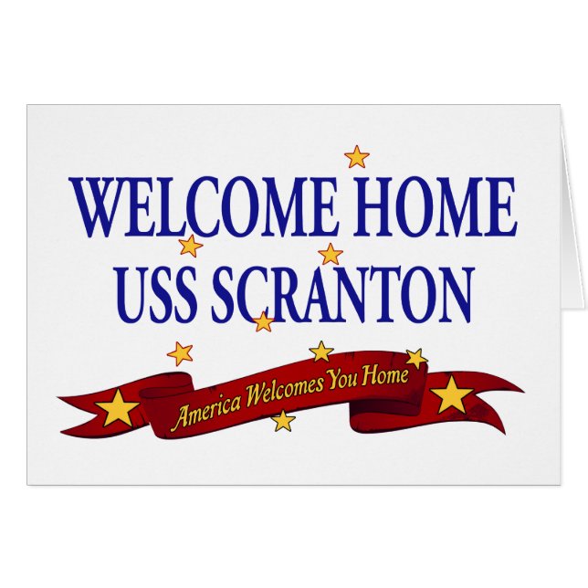 Willkommenes Zuhause USS Scranton (Vorderseite (Horizontal))