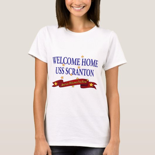 Willkommenes Zuhause USS Scranton T-Shirt (Vorderseite)