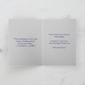 Willkommenes Zuhause, Veteran Dankeskarte (Innenseite)