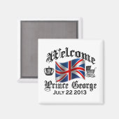 WillkommenPrinz George 22. Juli Magnet (Vorderseite/Rückseite)