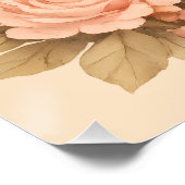 Willkommens-Baby-Shower-Schild Poster (Ecke)
