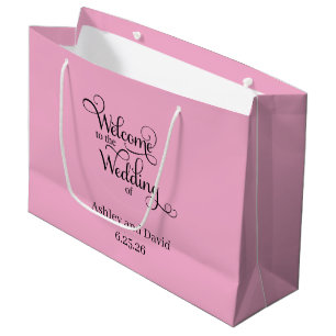 Willkommens-Hochzeitsgeschenktasche Große Geschenktüte