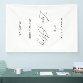 Willkommens-Hochzeitshintergrund Banner (Messe)