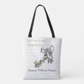 Willkommens-Schlüsseltasche Tasche (Rückseite)