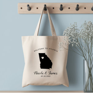 Willkommens-Tasche für Hochzeit in Georgia für Des Tragetasche