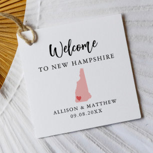 Willkommens-Tasche für Hochzeiten in New Hampshire Geschenkanhänger