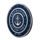 Willkommensanker an Bord der Marine Weißer nautisc Dartscheibe (Vorderseite rechts)