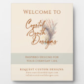 Willkommensanzeige für das Marketing benutzerdefin Fotoplatte (Vorderseite)